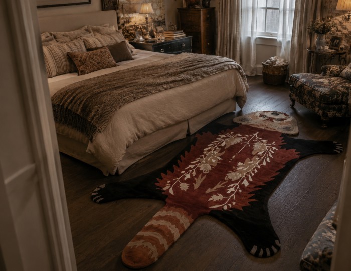 Red Oxide Animal Rug